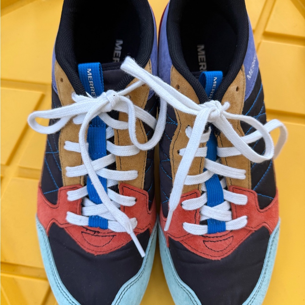 Merrell Women's Sneakers in Red, Blue, and Tan